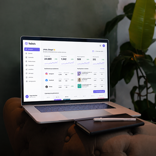 Laptop dashboard preview